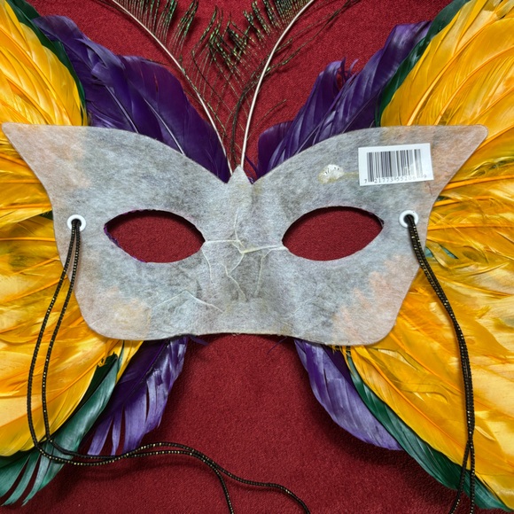 Colorful Feather Butterfly Mask - Picture 7 of 8